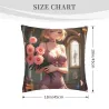 Copri Cuscino in Peluche Ragazza Anime - Okomall