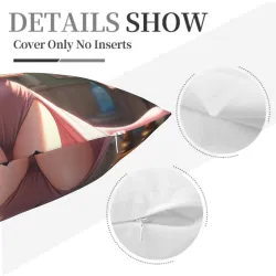 Anime Girl Plush Pillow Cover - Okomall