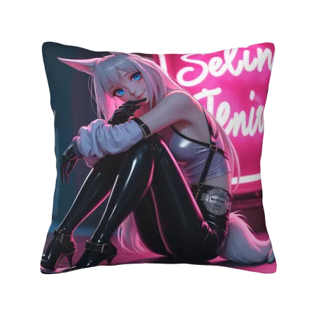 Federa Cuscino Peluche Anime - Ragazza Vivace | Okomall