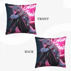 Federa Cuscino Peluche Anime - Ragazza Vivace | Okomall