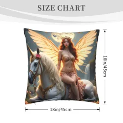Housse de coussin de fée de la forêt enchantée - Okomall