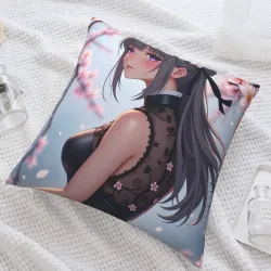 日系少女櫻花抱枕套 - Okamall