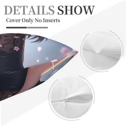 Funda de cojín estilo japonés con cerezos para chica - Okamall