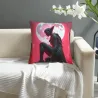 Housse de coussin en peluche à motif imprimé recto verso pour fille de rêve - Okomall