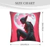 Housse de coussin en peluche à motif imprimé recto verso pour fille de rêve - Okomall
