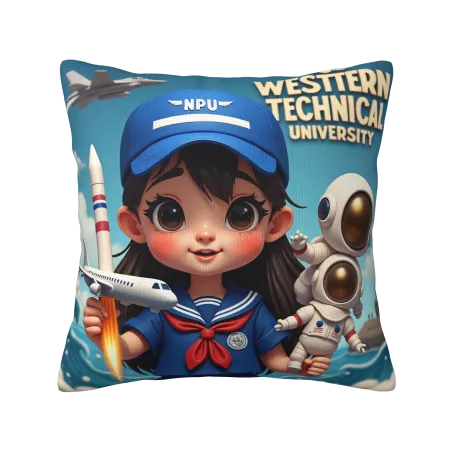 Housse de coussin en peluche d'astronaute mignon - Okomall