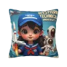 Cute Astronaut Plush Pillow Cover - Okomall