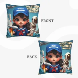 Housse de coussin en peluche d'astronaute mignon - Okomall