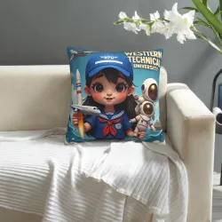 Süßer Astronaut-Plüschkissenbezug - Okomall