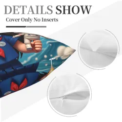 Housse de coussin en peluche d'astronaute mignon - Okomall