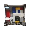 Funda de cojín de felpa geométrica vintage de 18x18 pulgadas - Okomall