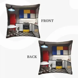 Vintage Geometric Plush Pillow Cover - Okomall