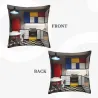 Vintage Geometric Plush Pillow Cover - Okomall