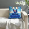 Housse de coussin en peluche à motif de ciel étoilé - Okomall