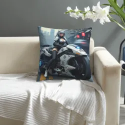 Housse de coussin style cyberpunk pour fille - Okomall