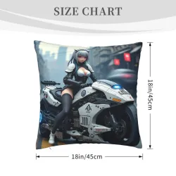 Housse de coussin style cyberpunk pour fille - Okomall