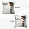 Housse de coussin abstraite de personnages - Okomall