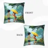 Housse de coussin en peluche 'Jeu sous la pluie' - Okomall
