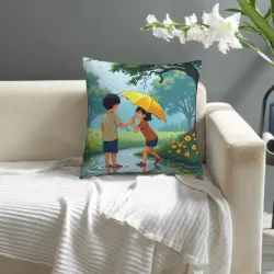Funda de cojín de peluche para jugar bajo la lluvia - Okomall