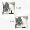 Coperta di cuscino in peluche con motivo zen di paesaggio montano - Okomall
