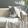 Coperta di cuscino in peluche con motivo zen di paesaggio montano - Okomall