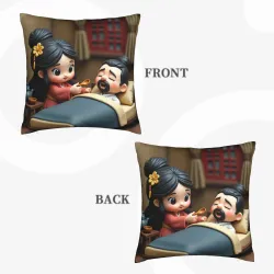 Funda de cojín de peluche de dibujos animados lindo - Okomall