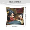 Housse de coussin en peluche à motif de dessin animé mignon - Okomall