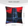 Housse de coussin en peluche avec paysage de laque abstrait - okomall