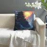 日出山林毛絨抱枕套 - 18x18英寸 | Okomall