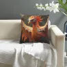 鳳凰毛絨抱枕套 - 18x18 英寸 | Okomall