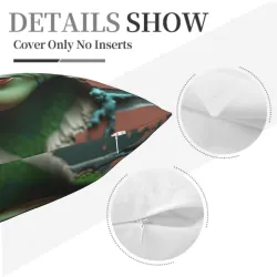 무서운 봉제 쿠션 커버 - 18x18인치 | 오코몰