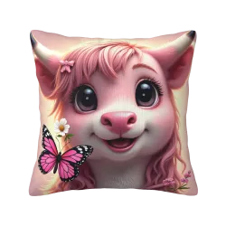 Housse de coussin en peluche dessin animé mignon - 18x18 pouces | Okomall