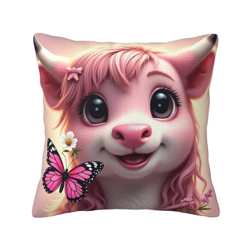 Housse de coussin en peluche dessin animé mignon - 18x18 pouces | Okomall