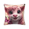 Housse de coussin en peluche dessin animé mignon - 18x18 pouces | Okomall