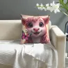 Housse de coussin en peluche dessin animé mignon - 18x18 pouces | Okomall