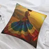 夢幻彩虹少女毛絨抱枕套 - Okomall