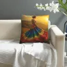Housse de Coussin en Peluche Motif Fée Arc-en-ciel Rêveuse - Okomall