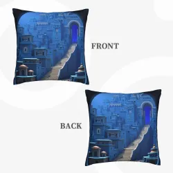 ドリームステア プラッシュ クッションカバー - 18x18インチ | Okomall