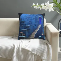 Dream Staircase Plush Pillow Cover - 18x18 inches | Okomall
