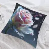 夢幻花卉羽毛毛絨抱枕套 - Okomall