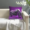 Housse de coussin en peluche à texture goutte d'eau - Okomall