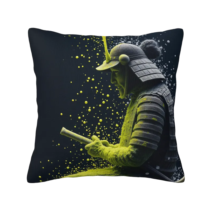 Samurai-Muster Plüschkissenbezug - Okomall