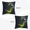 Housse de coussin en peluche avec motif de samouraï - Okomall