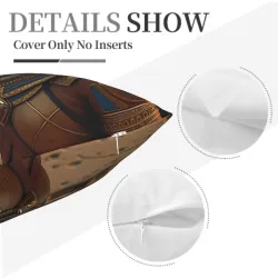 Funda de cojín de felpa de estilo geométrico abstracto - Okomall
