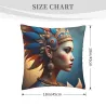 Beautiful Female Portrait Pillow Cover - Okomall