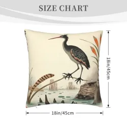 Refuge d'aigrettes - Housse de coussin en peluche | Okomall