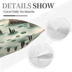 Refuge d'aigrettes - Housse de coussin en peluche | Okomall