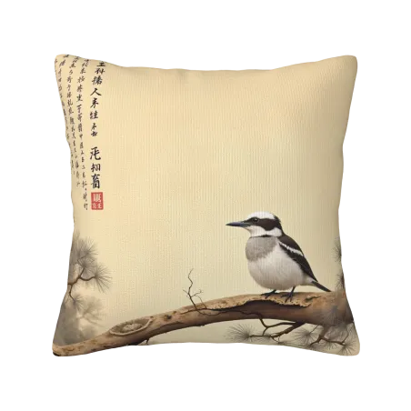 Housse de coussin en peluche à motif recto-verso - 18x18 pouces | Okomall