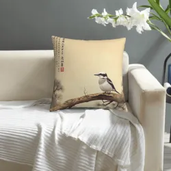 Housse de coussin en peluche à motif recto-verso - 18x18 pouces | Okomall