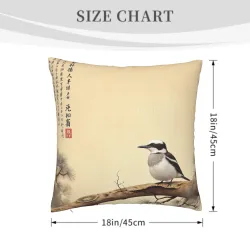 Copri-cuscino in peluche con stampa fronte-retro - 18x18 pollici | Okomall